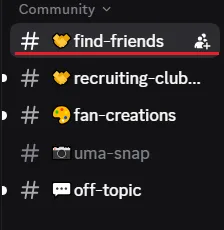 Official Umamusume: Pretty Derby Discord example